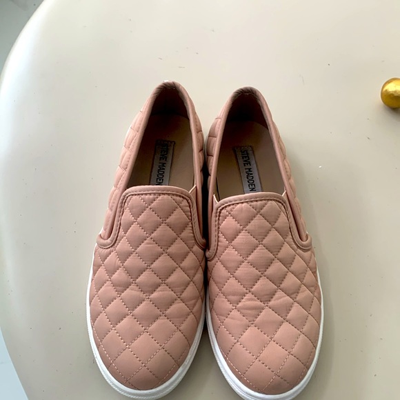 Pink Steve Madden Slip Ons - Picture 2 of 2